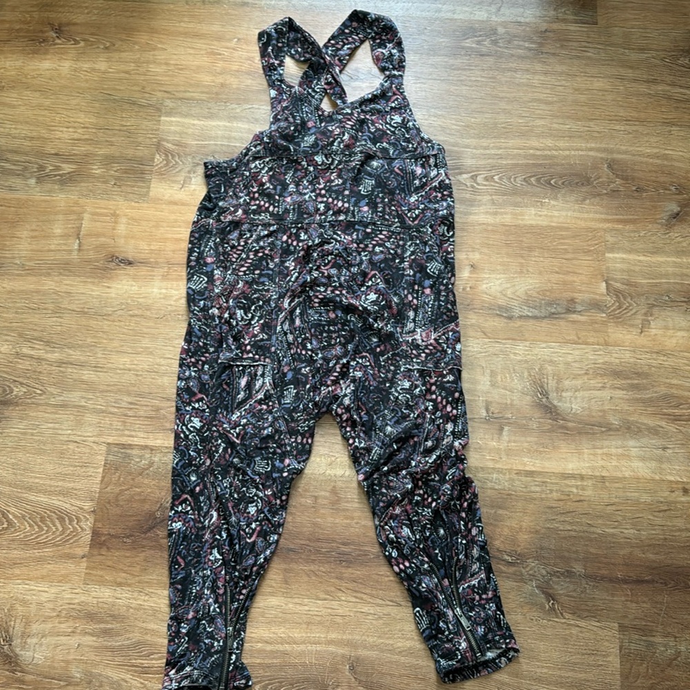 Free People Movement High Tide printed jumpsuit size small
